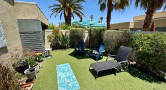 Gated 2 Bed 2 bath Duplex with private garage and backyard. 8 pools, 8 spas, tennis courts, pickeball courts and 10 minutes from downtown Palm Springs, California. $298k furnished or unfurnished.